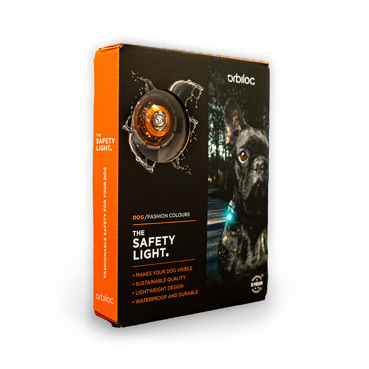 Orbiloc Amber LED světlo na obojek
